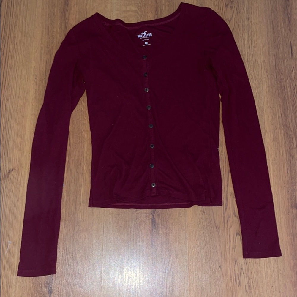 long sleeve button up t shirt